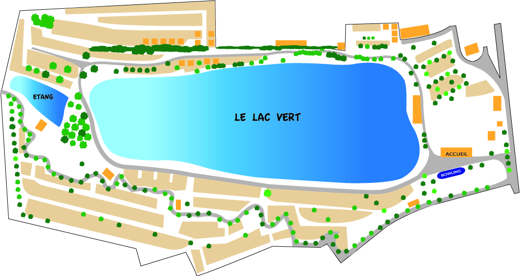 Plan lac vert plage - Doulcon - Meuse